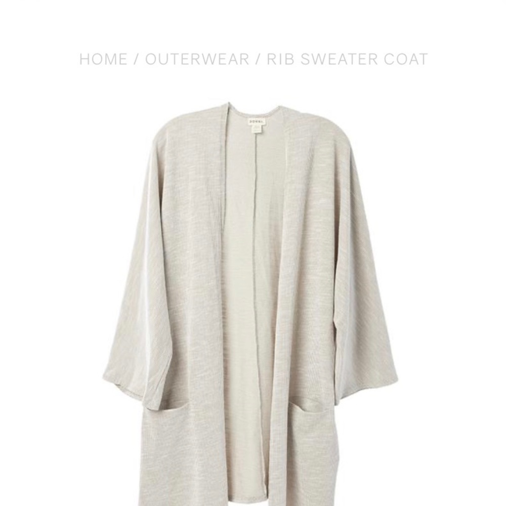 Donni Sandwash Rib Sweatercoat